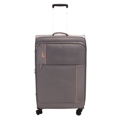 Condotti Apollo 4 Piece Suitcase Set – Black & Charcoal - 22” 24” 28” 32” Spinner Luggage
