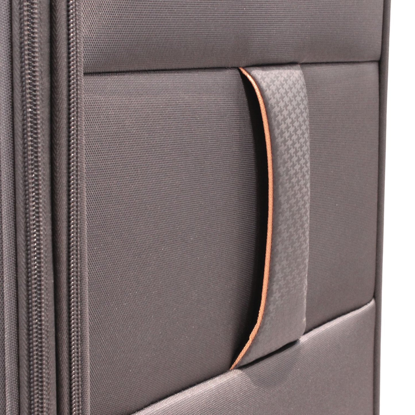 Condotti Apollo 4 Piece Suitcase Set – Black & Charcoal - 22” 24” 28” 32” Spinner Luggage