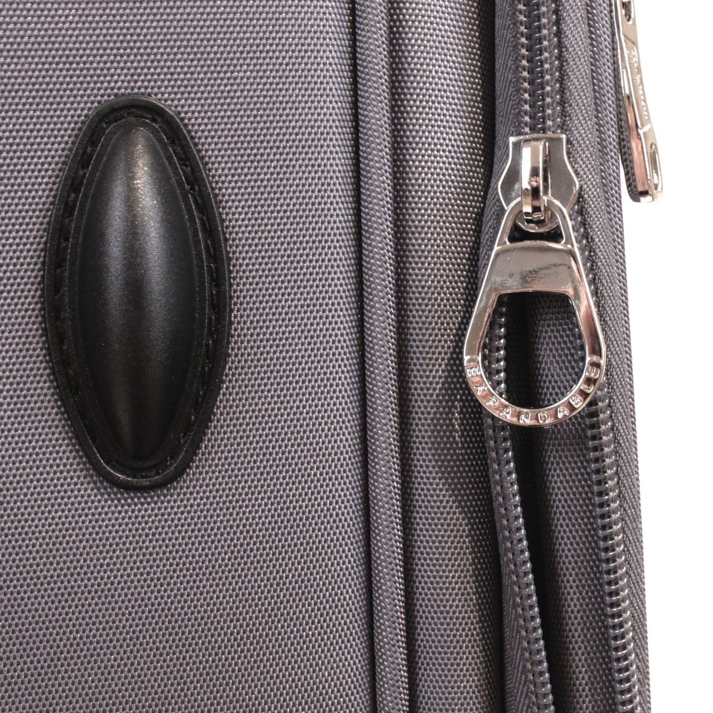 Condotti Apollo 4 Piece Suitcase Set – Black & Charcoal - 22” 24” 28” 32” Spinner Luggage