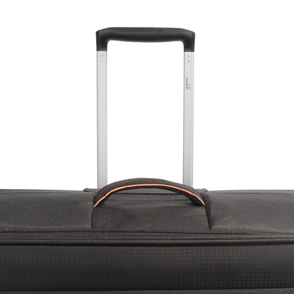 Condotti Apollo 4 Piece Suitcase Set – Black & Charcoal - 22” 24” 28” 32” Spinner Luggage