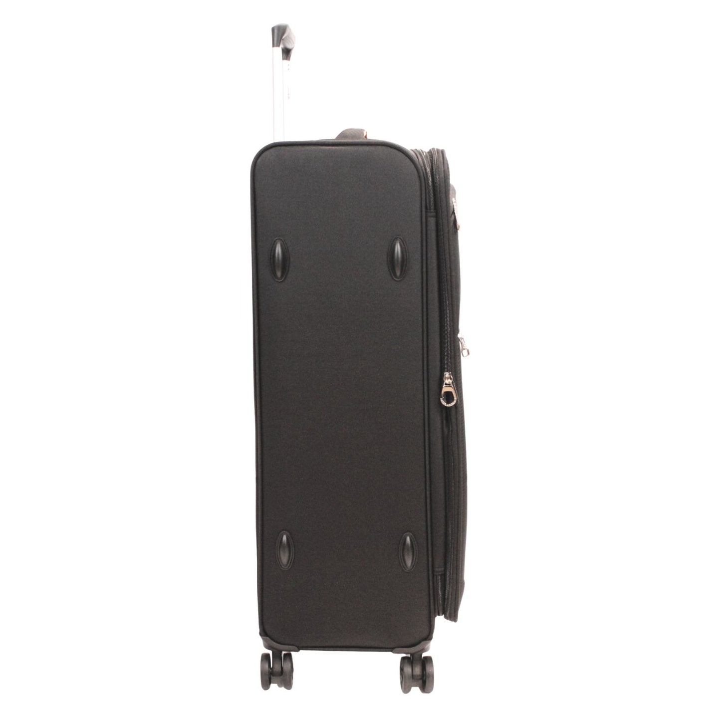 Condotti Apollo 4 Piece Suitcase Set – Black & Charcoal - 22” 24” 28” 32” Spinner Luggage
