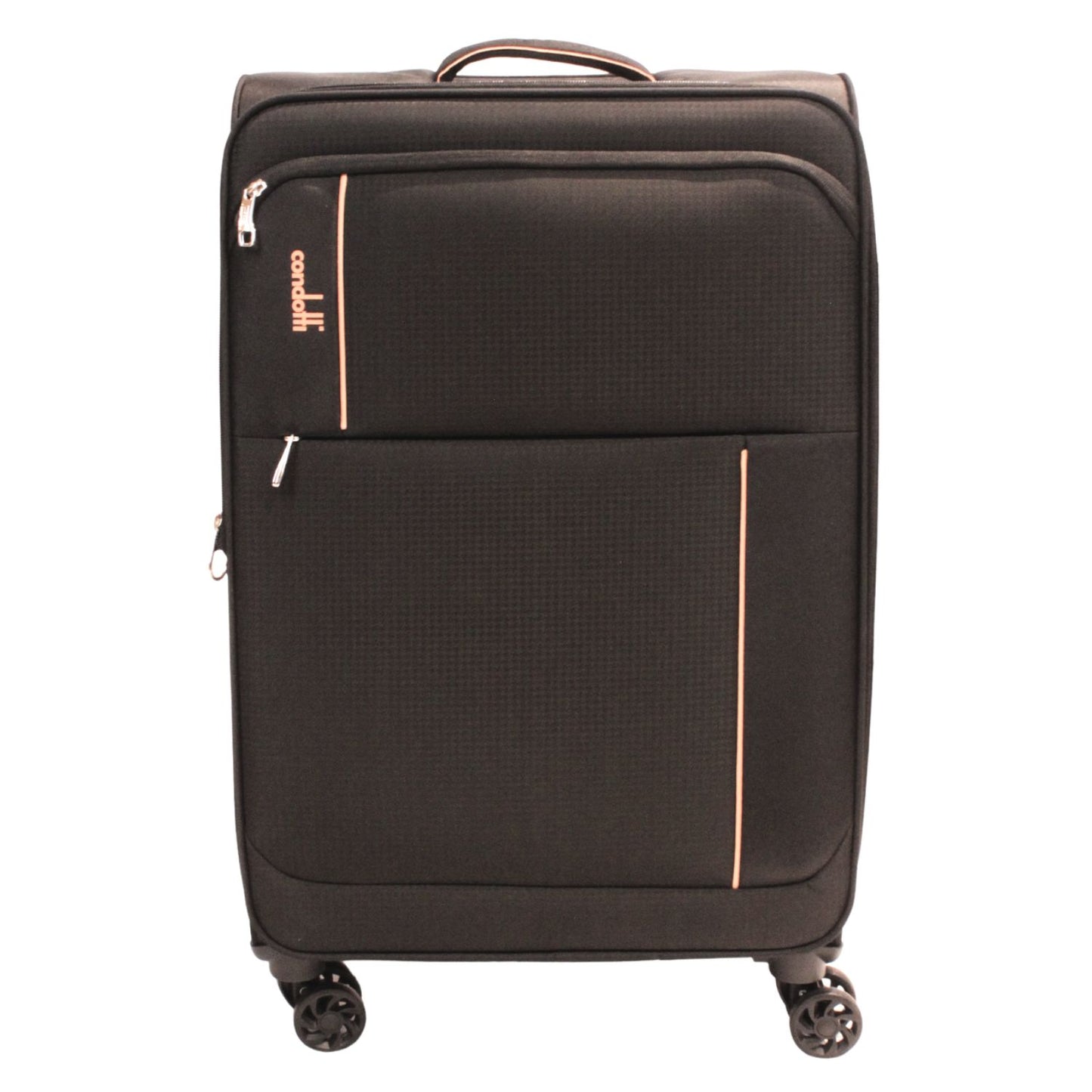 Condotti Apollo 5 piece Suitcase and Cabin Approved Backpack Set - 22", 24", 28", 32" Durable Spinner Luggage