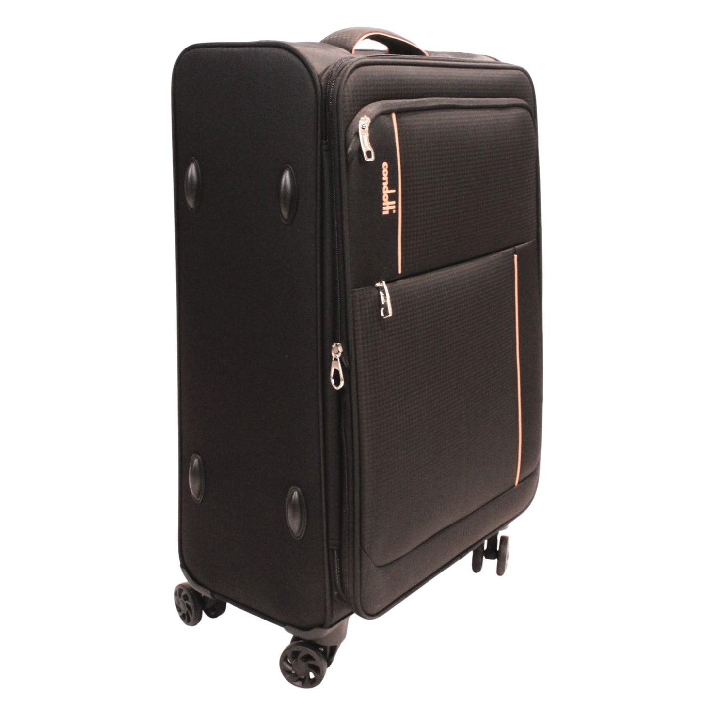 Condotti Apollo 5 piece Suitcase and Cabin Approved Backpack Set - 22", 24", 28", 32" Durable Spinner Luggage