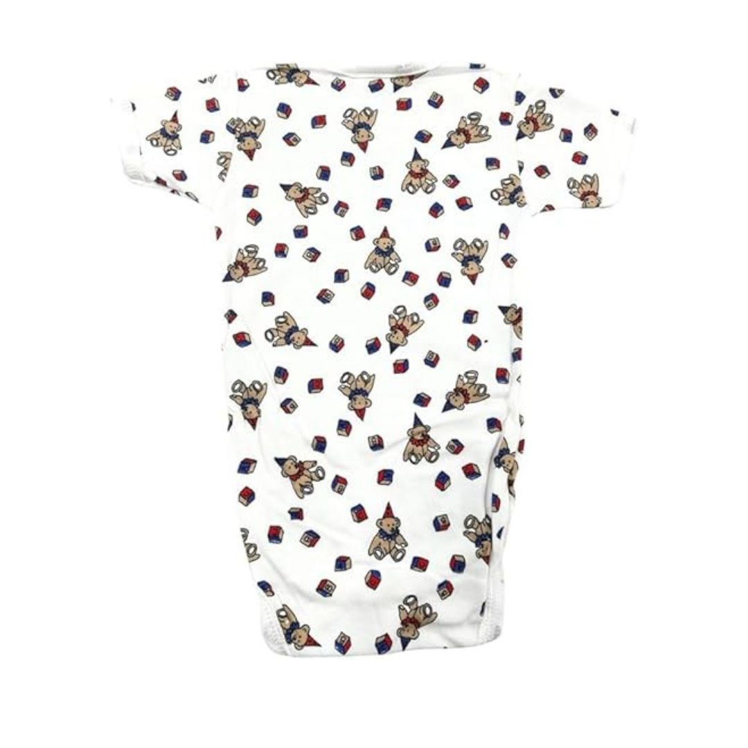 Junior Joy Printed Baby Bodysuits, 100% Combed Cotton, Pack of 2,Various Size