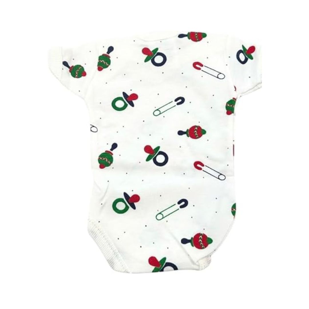 Junior Joy Printed Baby Bodysuits, 100% Combed Cotton, Pack of 2,Various Size