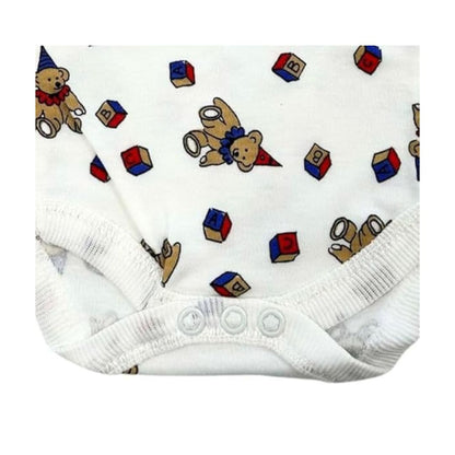 Junior Joy Printed Baby Bodysuits, 100% Combed Cotton, Pack of 2,Various Size