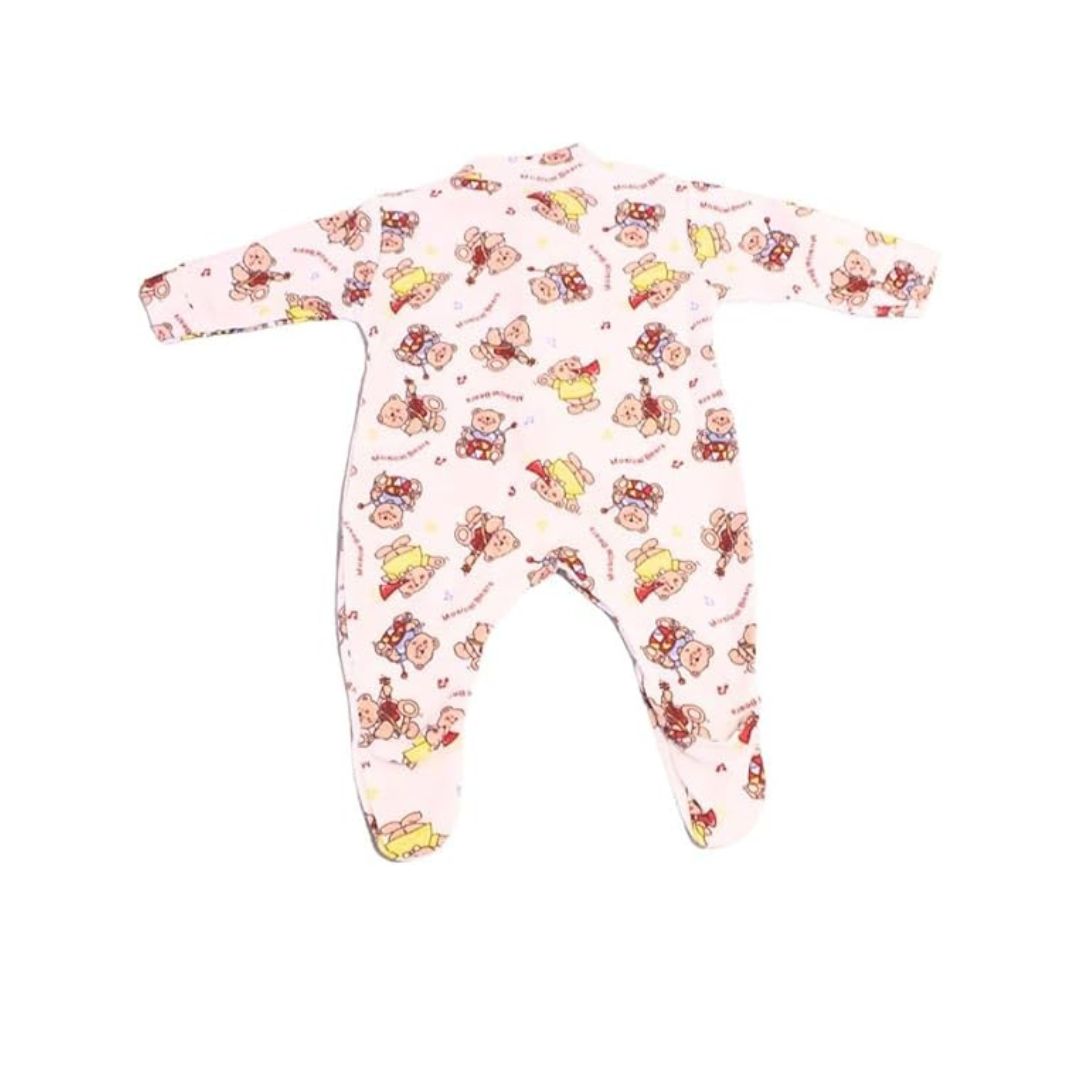 Junior Joy Baby Sleep Suit – 1 Pack Printed for Premature Babies | 100% Combed Cotton, Various Design