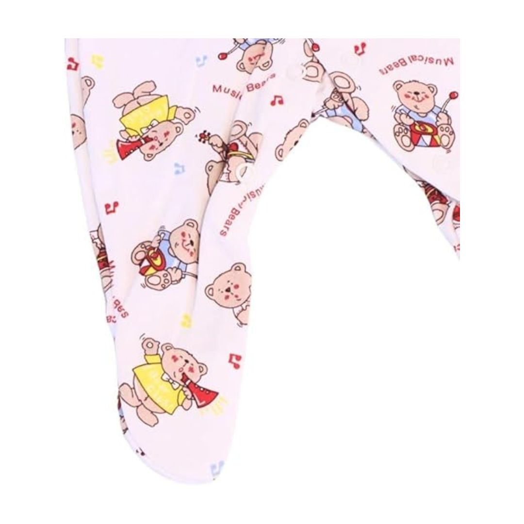 Junior Joy Baby Sleep Suit – 1 Pack Printed for Premature Babies | 100% Combed Cotton, Various Design