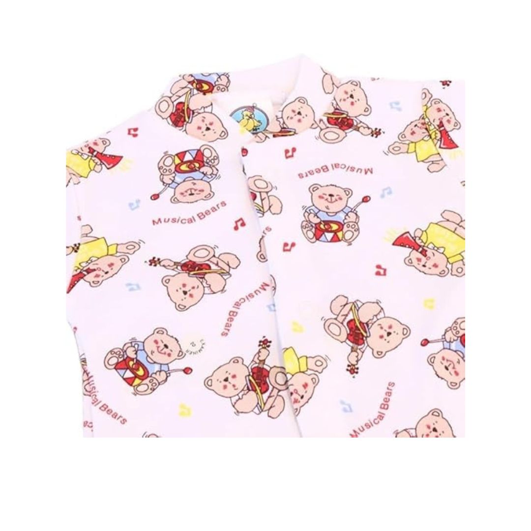 Junior Joy Baby Sleep Suit – 1 Pack Printed for Premature Babies | 100% Combed Cotton, Various Design