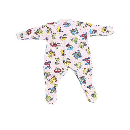 Junior Joy Baby Sleep Suit – 1 Pack Printed for Premature Babies | 100% Combed Cotton, Various Design