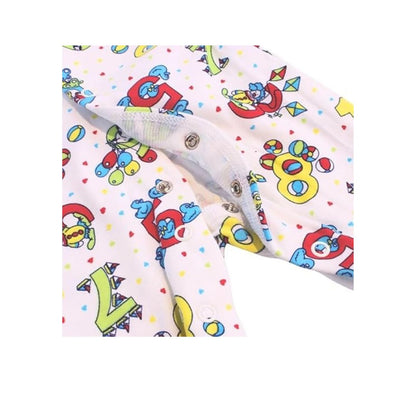 Junior Joy Baby Sleep Suit – 1 Pack Printed for Premature Babies | 100% Combed Cotton, Various Design