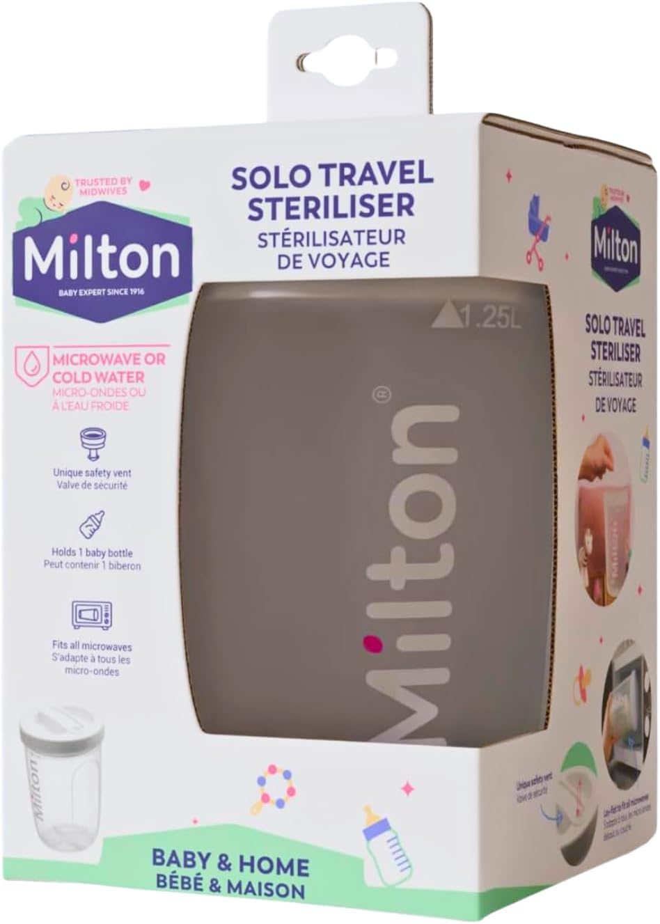 Solo Microwave or Cold Water Travel Steriliser