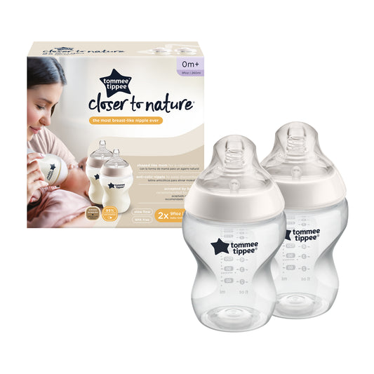 2 Pack 260ml Closer To Nature Bottles