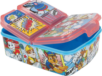 Stor Paw Patrol Kids 3 Compartment Sandwich Lunch Box – Durable BPA Free Lunchbox with Premium Design