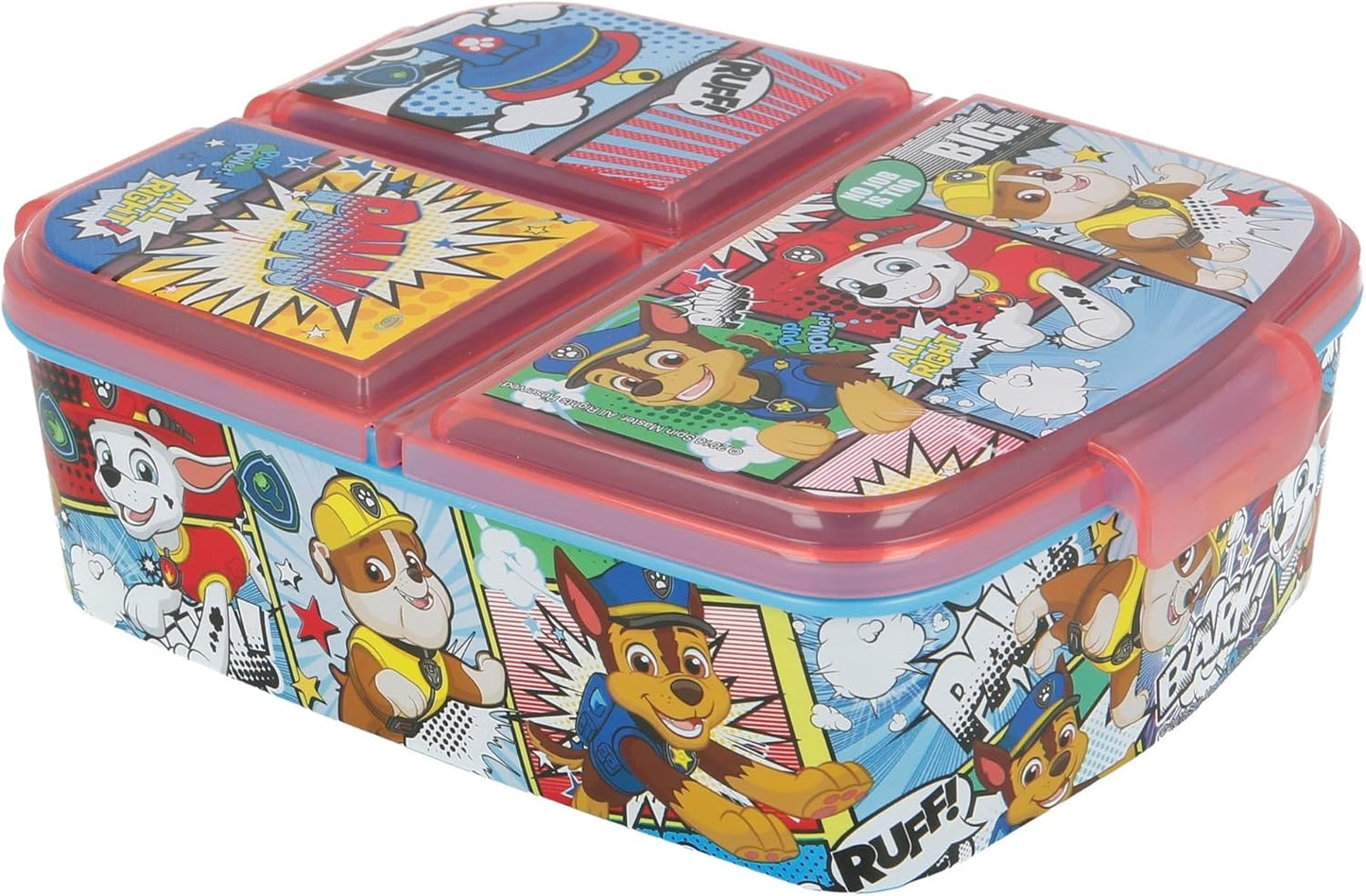 Stor Paw Patrol Kids 3 Compartment Sandwich Lunch Box – Durable BPA Free Lunchbox with Premium Design