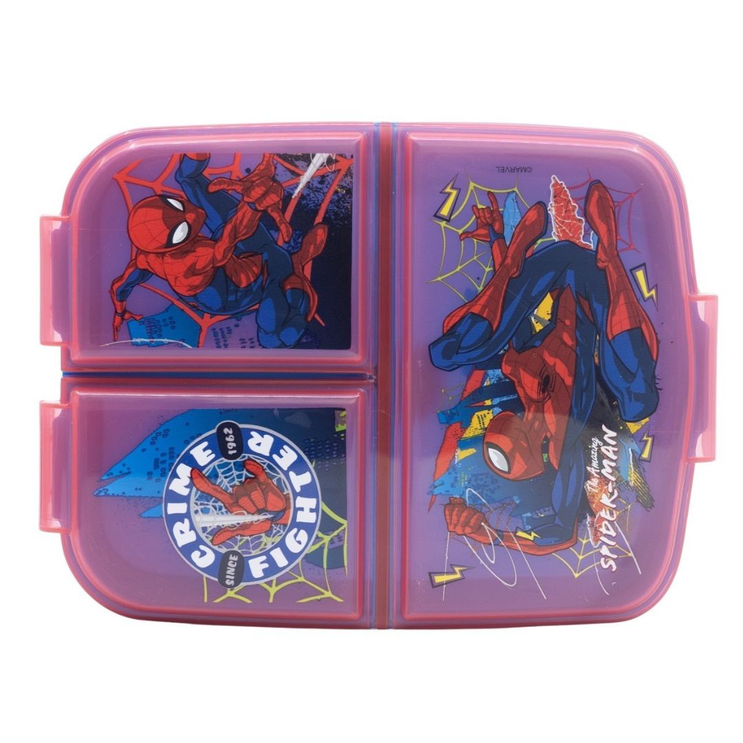 Stor Spiderman Moving Target Multi Compartment Sandwich Box