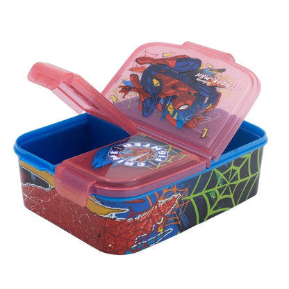 Stor Spiderman Moving Target Multi Compartment Sandwich Box