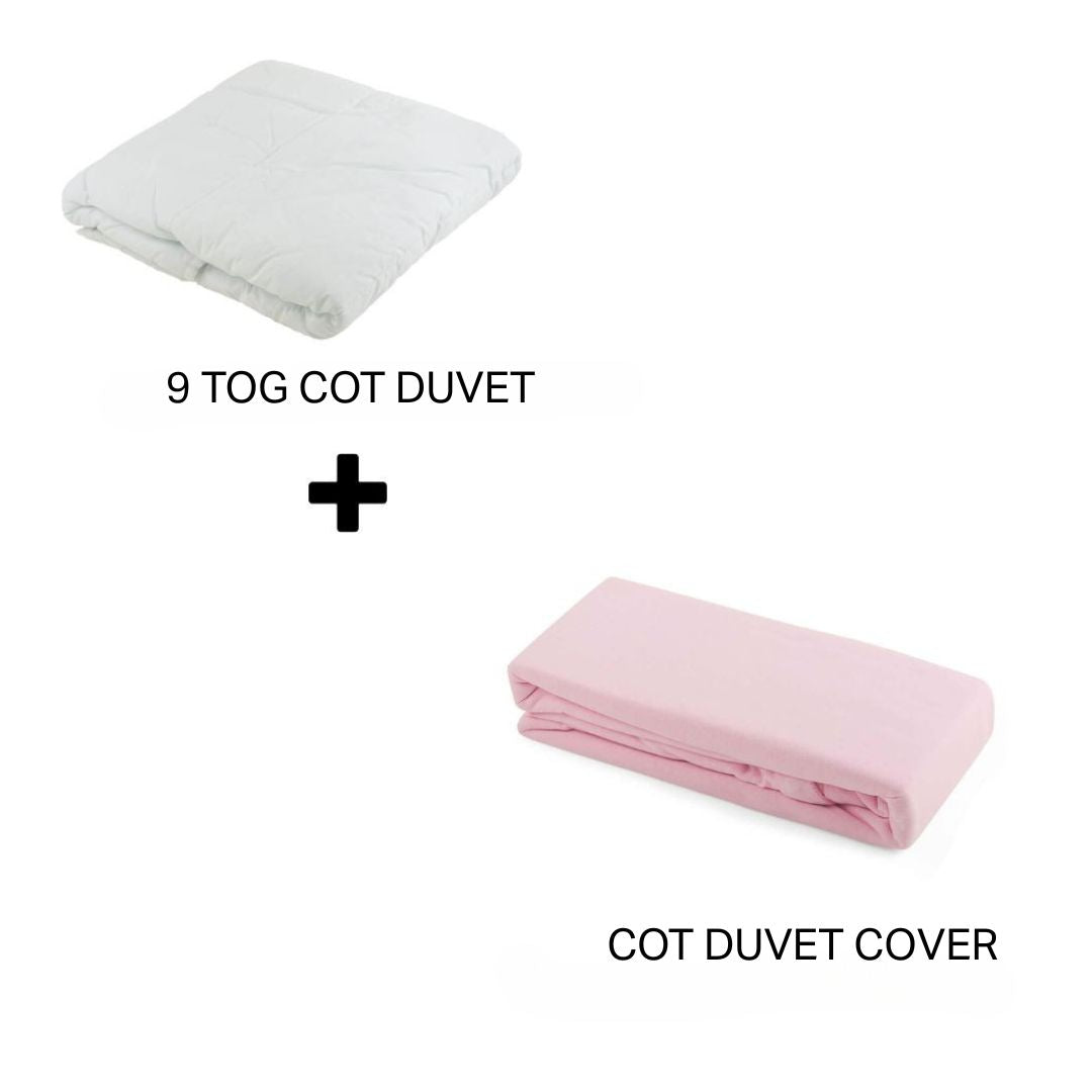 Junior Joy Baby Cot Duvet and 100% Cotton Cover Set (4.5 or 9.0 TOG)