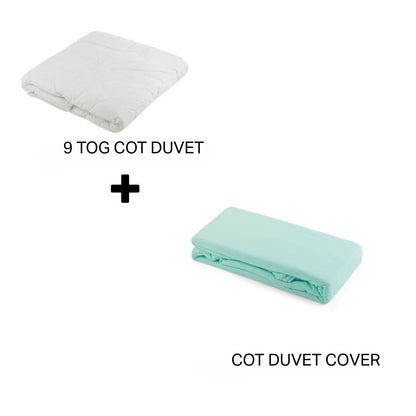 Junior Joy Baby Cot Duvet and 100% Cotton Cover Set (4.5 or 9.0 TOG)