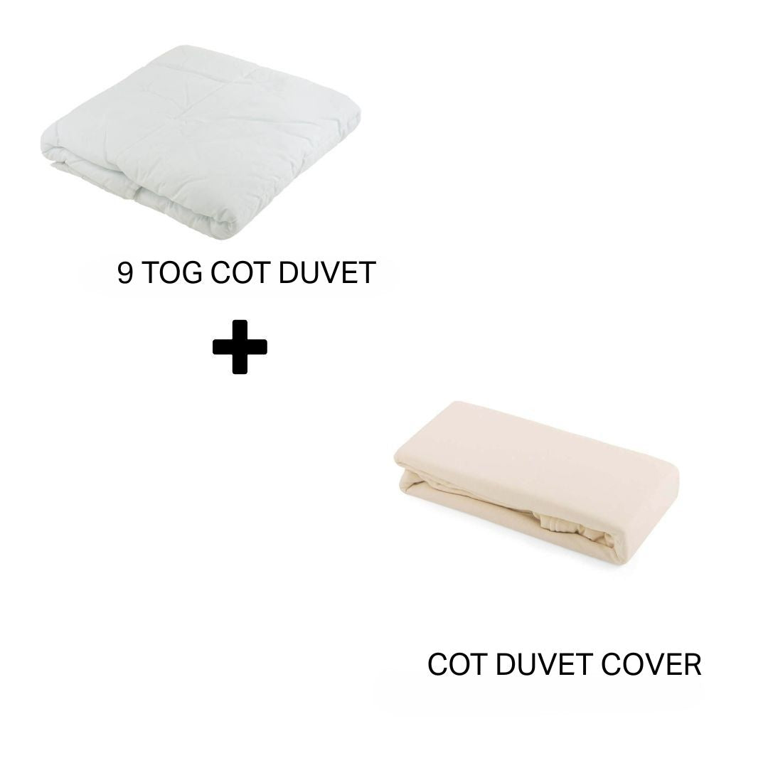 Junior Joy Baby Cot Duvet and 100% Cotton Cover Set (4.5 or 9.0 TOG)