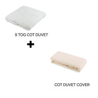 Junior Joy Baby Cot Duvet and 100% Cotton Cover Set (4.5 or 9.0 TOG)