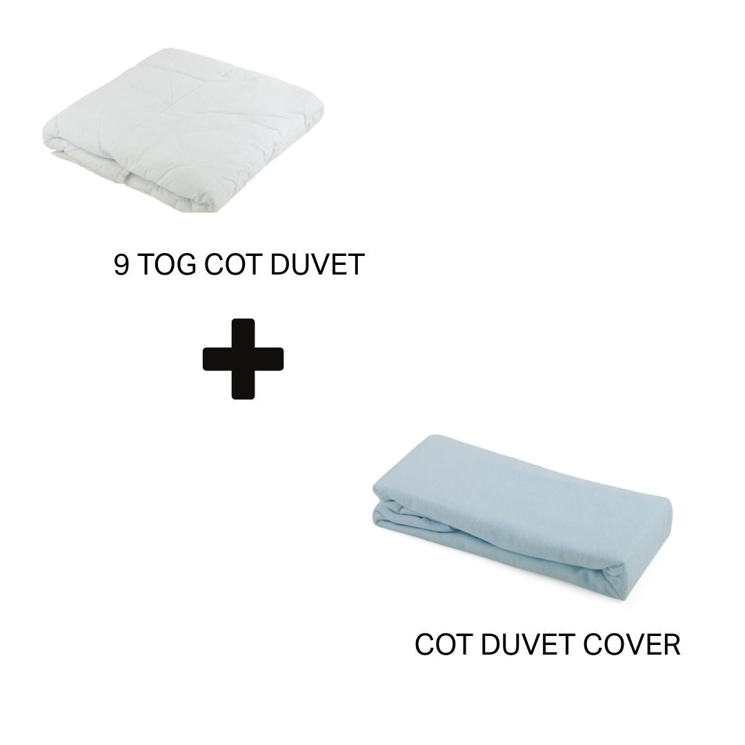 Junior Joy Baby Cot Duvet and 100% Cotton Cover Set (4.5 or 9.0 TOG)