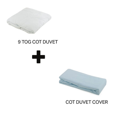 Junior Joy Baby Cot Duvet and 100% Cotton Cover Set (4.5 or 9.0 TOG)