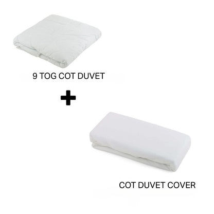 Junior Joy Baby Cot Duvet and 100% Cotton Cover Set (4.5 or 9.0 TOG)