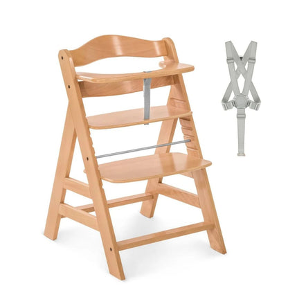 Hauck Alpha+ Economy Bundle Wooden Highchair – Beech Natural