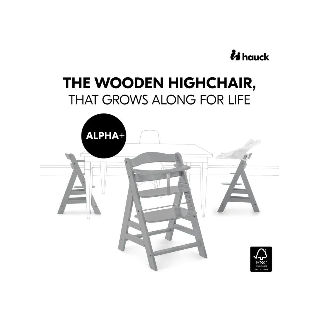 Hauck Alpha+ Premium Bundle Wooden Highchair
