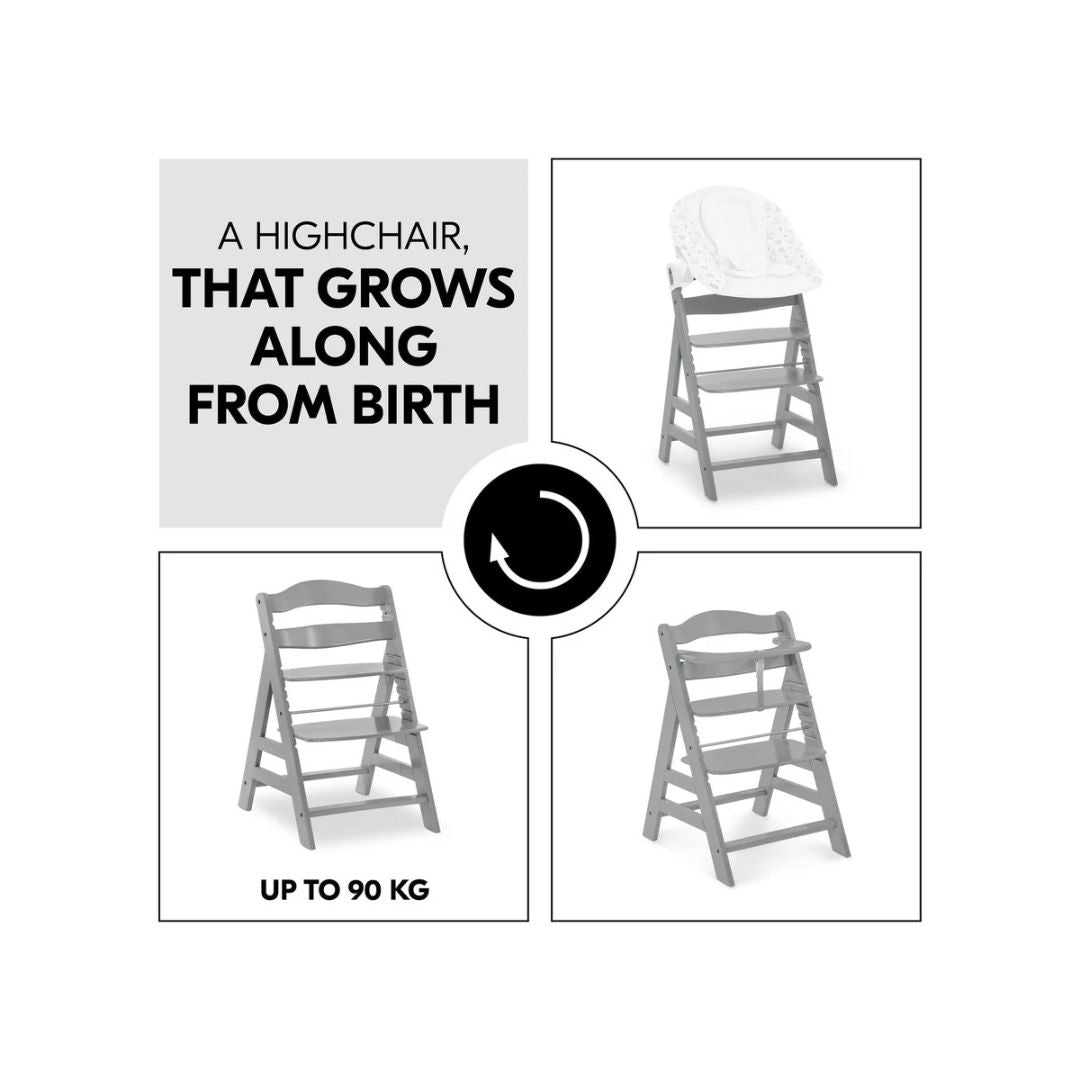 Hauck Alpha+ Premium Bundle Wooden Highchair