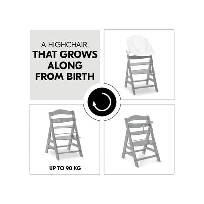 Hauck Alpha+ Premium Bundle Wooden Highchair