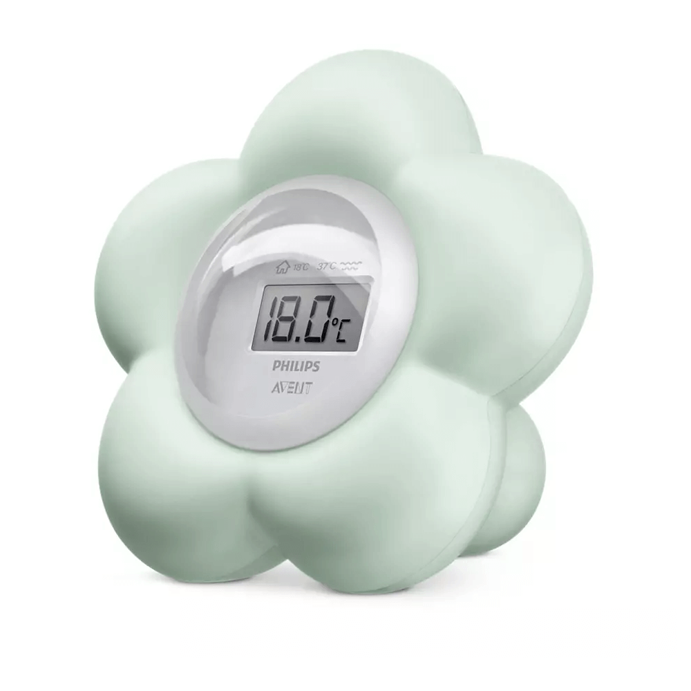 Flower Bath and Room Thermometer