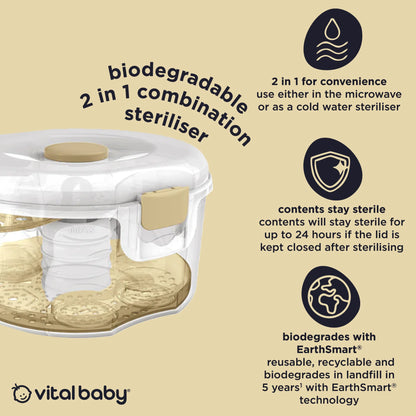 Vital Baby Nurture 2 in 1 Combination Steriliser