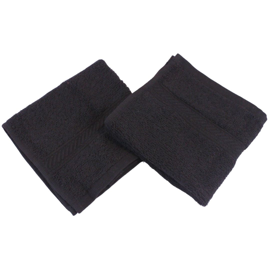 Westward Ho! 2pcs Face Towels - Super Soft 100% Combed Cotton, 390 GSM, Highly Absorbent & Gentle on Skin, 30x30, Various Colours