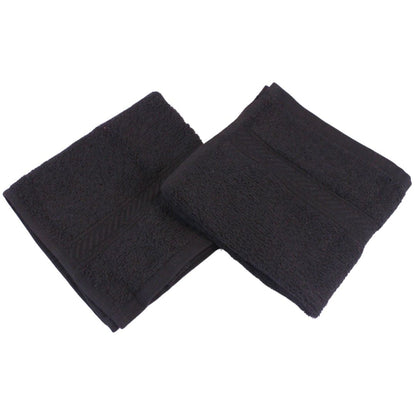 Westward Ho! 2pcs Face Towels - Super Soft 100% Combed Cotton, 390 GSM, Highly Absorbent & Gentle on Skin, 30x30, Various Colours