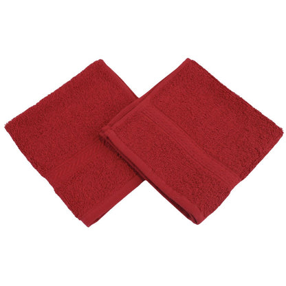 Westward Ho! 2pcs Face Towels - Super Soft 100% Combed Cotton, 390 GSM, Highly Absorbent & Gentle on Skin, 30x30, Various Colours