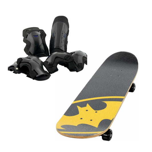 Batman Skateboard and Protector Pads Bundle