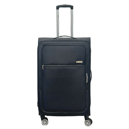 Condotti Casimir Lightweight Soft Suitcase with TSA Lock - Black