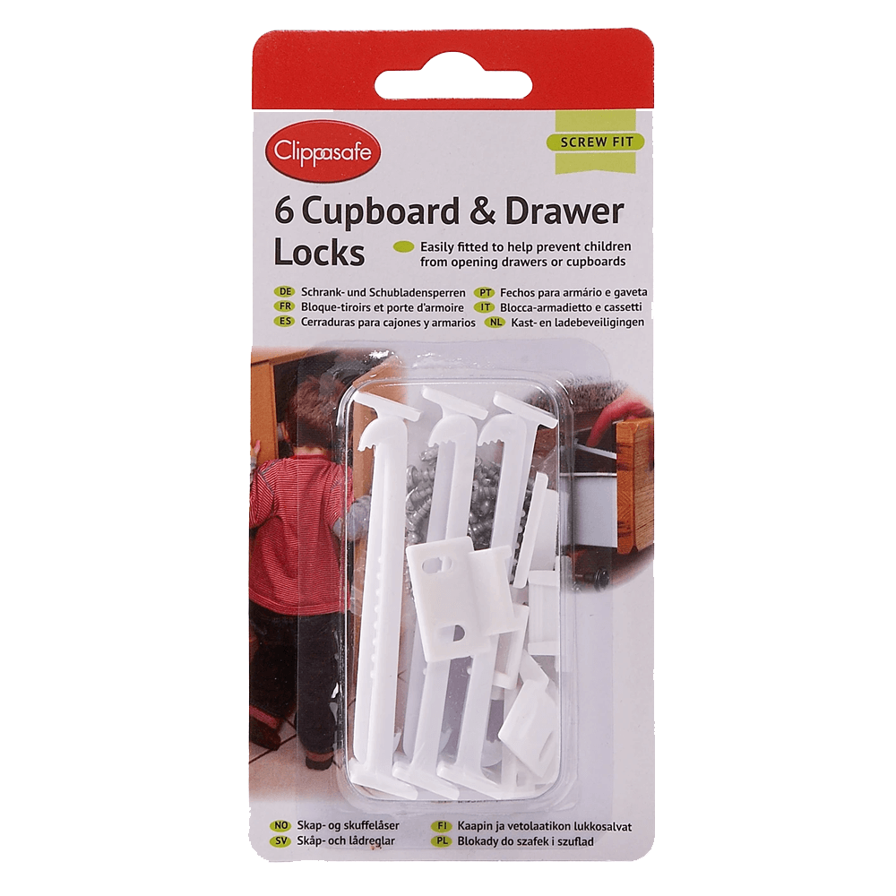 Cupboard & Drawer Locks (6 Pack)