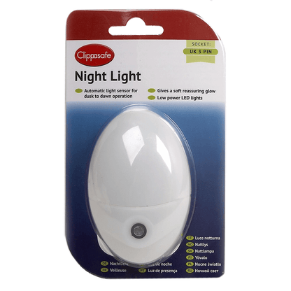 Night Light with Light Sensor - UK 3 Pin