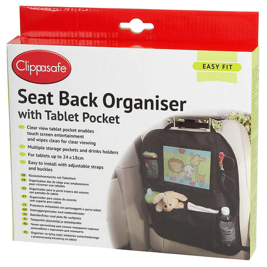 Seat Back Organiser with Tablet Pocket