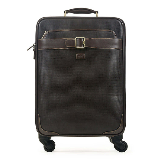 Leather Full Grain 4 wheel Trolley