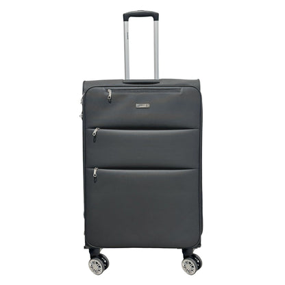 Condotti Cordelia Elegant Soft Suitcase with TSA Lock - Black