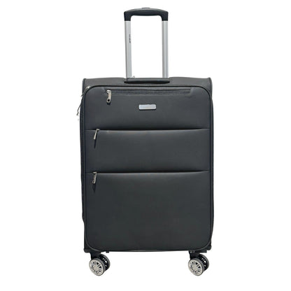 Condotti Cordelia Elegant Soft Suitcase with TSA Lock - Black