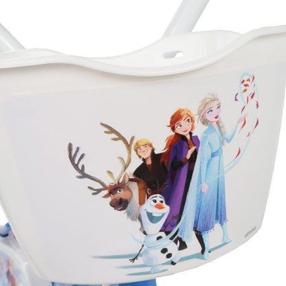 Frozen 12" Kids Bike with Stabilisers, Front Basket & Doll Carrier