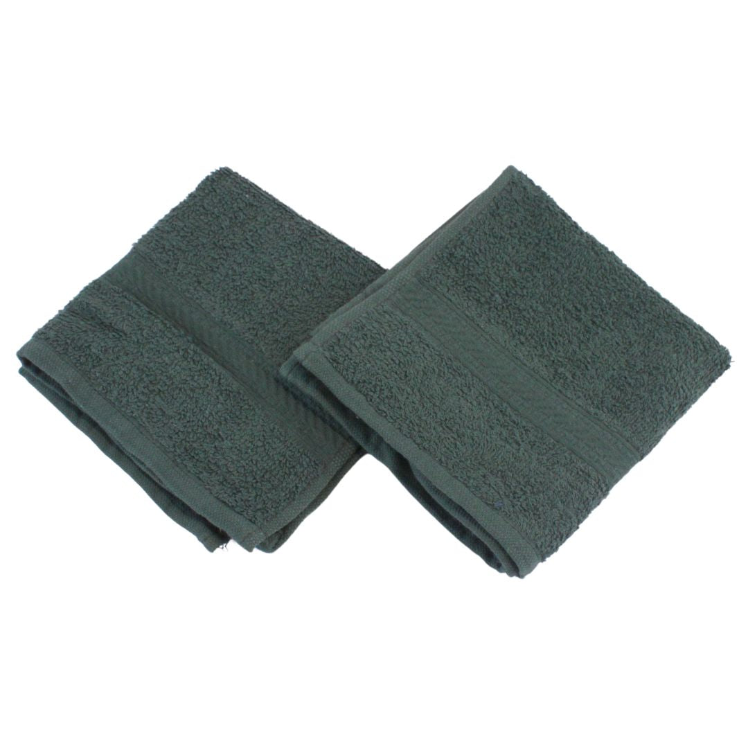 Westward Ho! 2pcs Face Towels - Super Soft 100% Combed Cotton, 390 GSM, Highly Absorbent & Gentle on Skin, 30x30, Various Colours