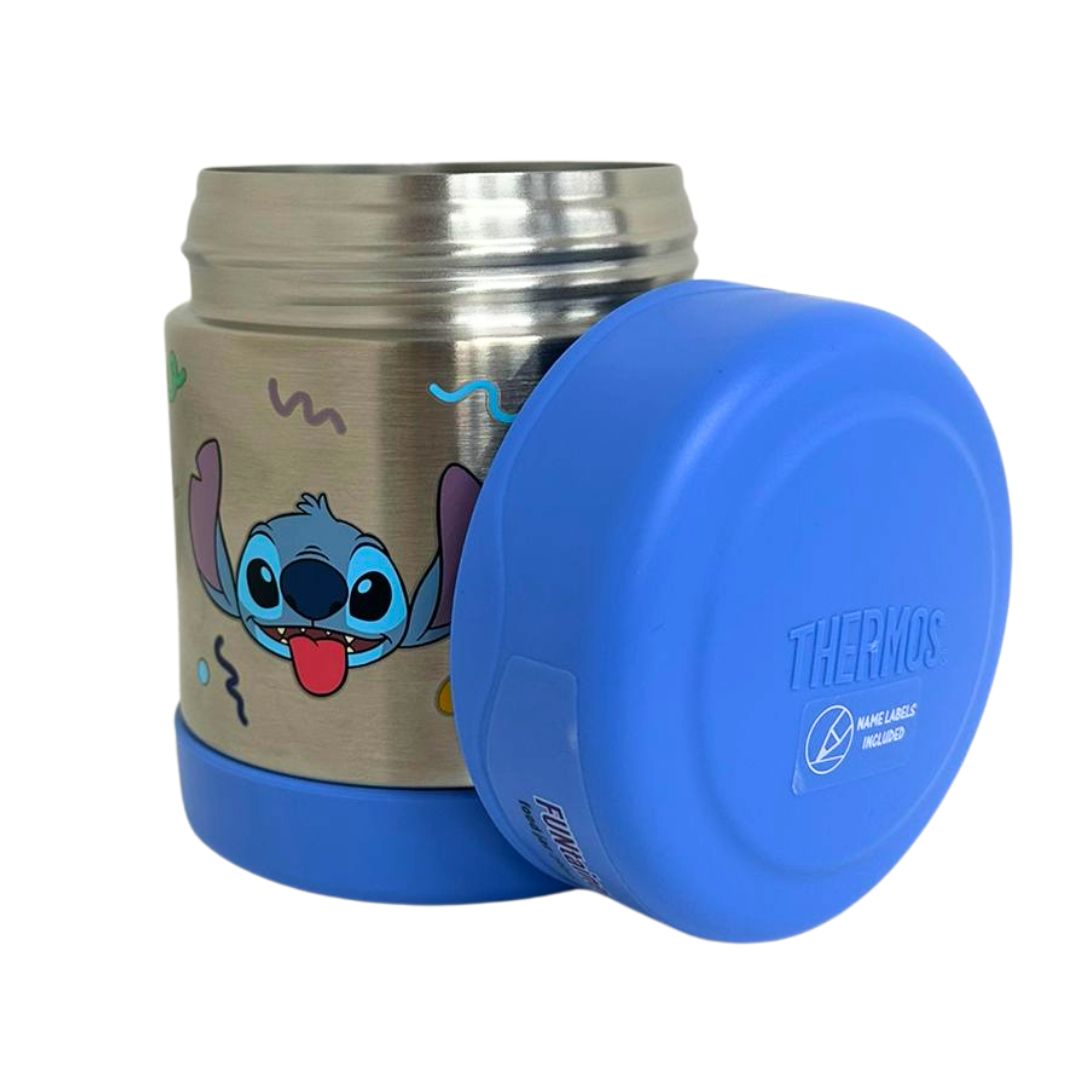 Thermos Disney Stitch Funtainer Bottle Food Flask and Lunch Bag Bundle