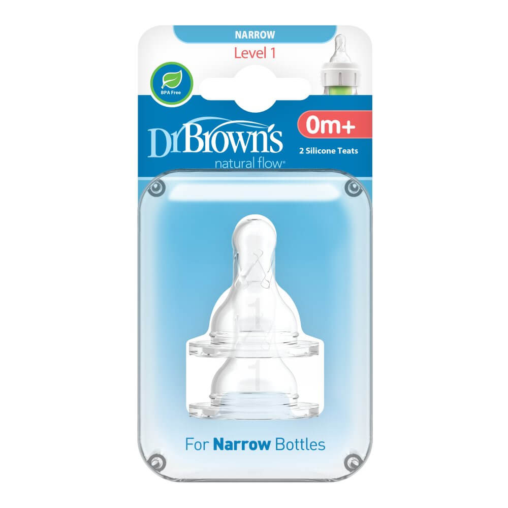Narrow Neck Level 1 Teats 2 Pack