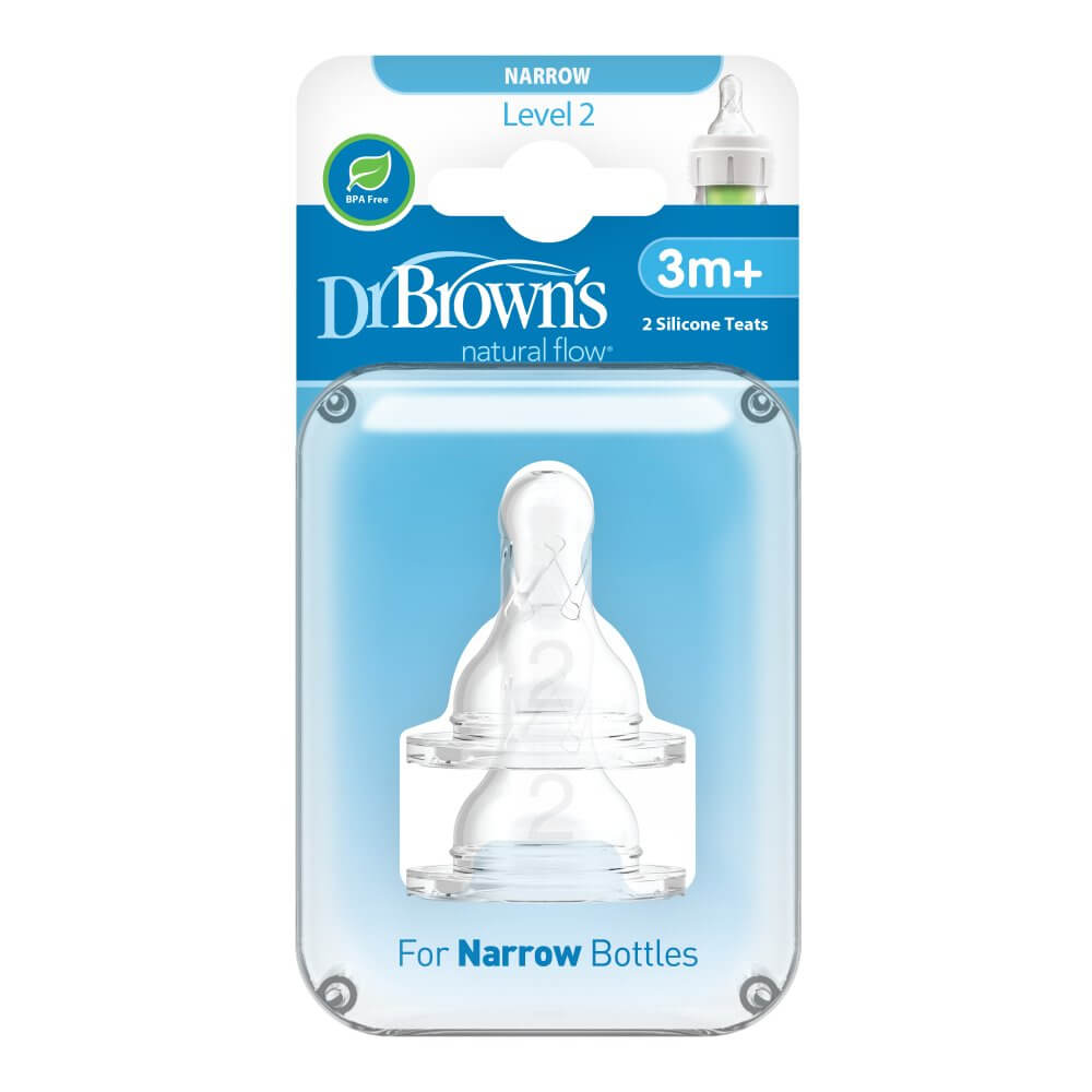 Narrow Neck Level 2 Teats 2 Pack
